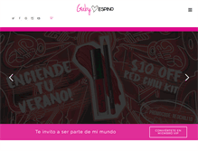 Tablet Screenshot of gabyespino.com